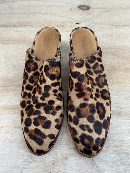 Shoes - Madewell Leopard Print Slip-On Mules Size 9 1/2